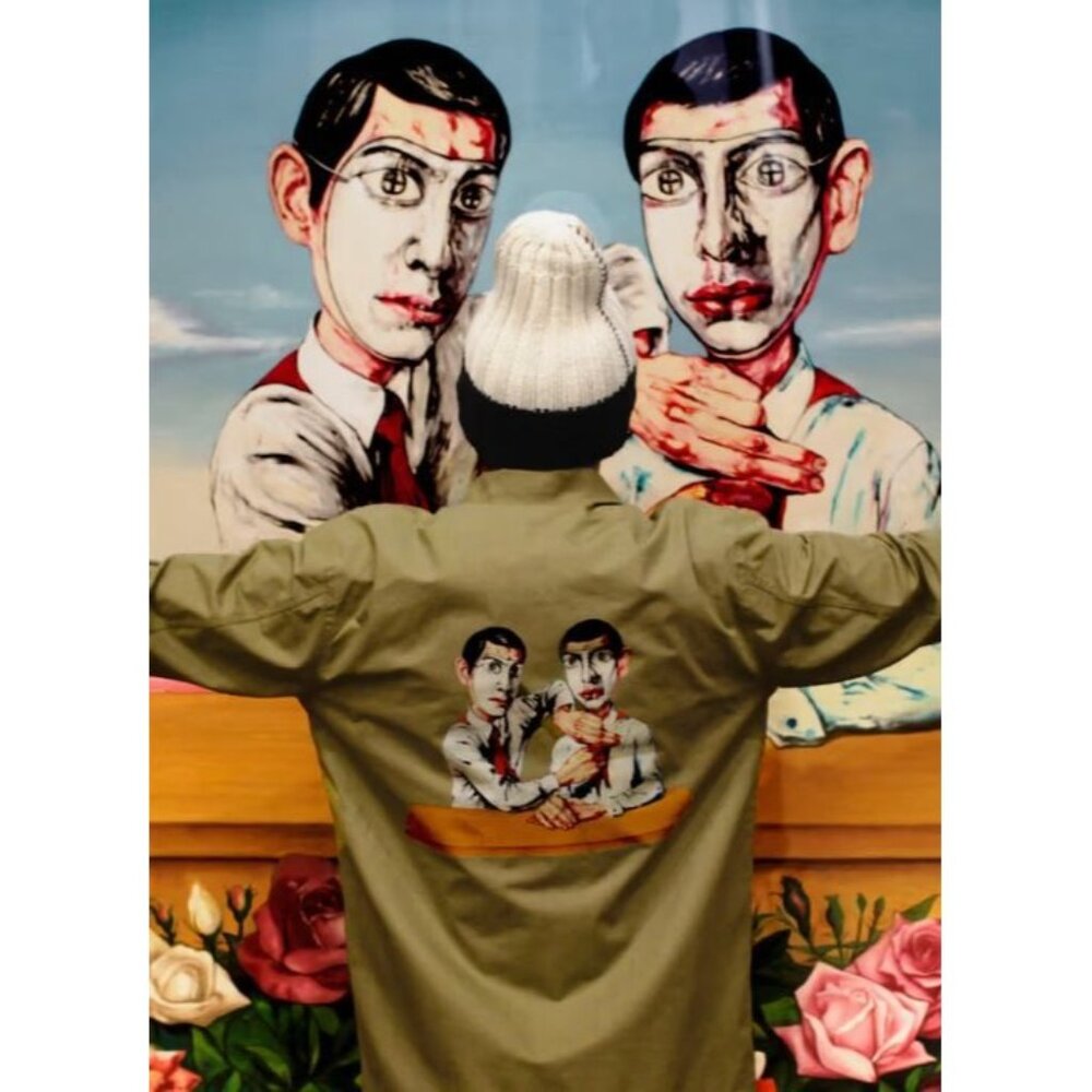NEW CLOT x 3125C x ZENG FANZHI ART *RARE* SHIRT SZ LARGE